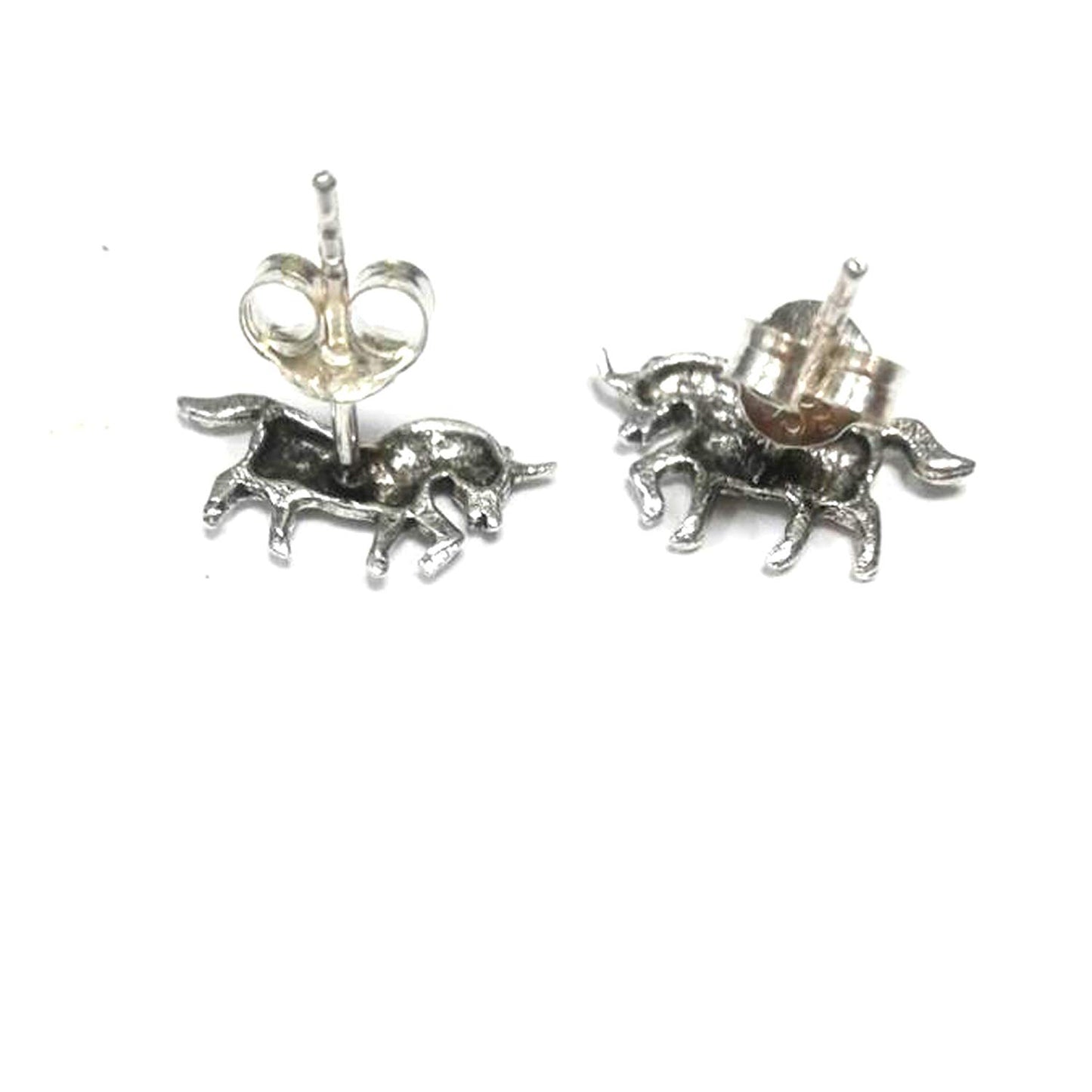 atjewels Oxidised .925 Sterling Silver Horse Stud Earrings For Girl's and Women's For MOTHER'S DAY SPECIAL OFFER - atjewels.in