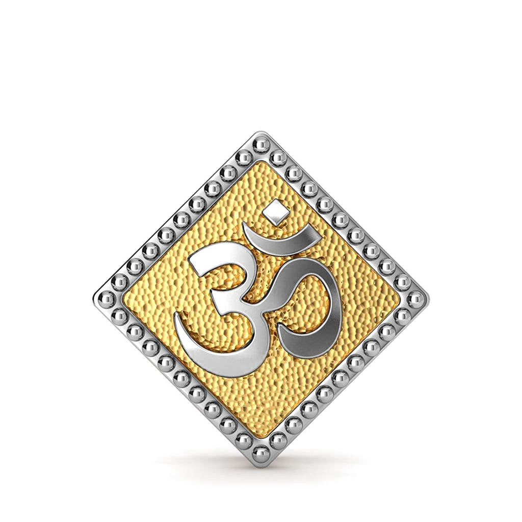atjewels 14K Two Tone Gold Over .925 Sterling Silver Om Pendant For All Ocassion MOTHER'S DAY SPECIAL OFFER - atjewels.in