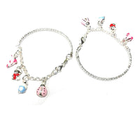 atjewels .925 Sterling Silver Charm 1 Pair of Bracelet & Anklets For Kid's For MOTHER'S DAY SPECIAL OFFER - atjewels.in