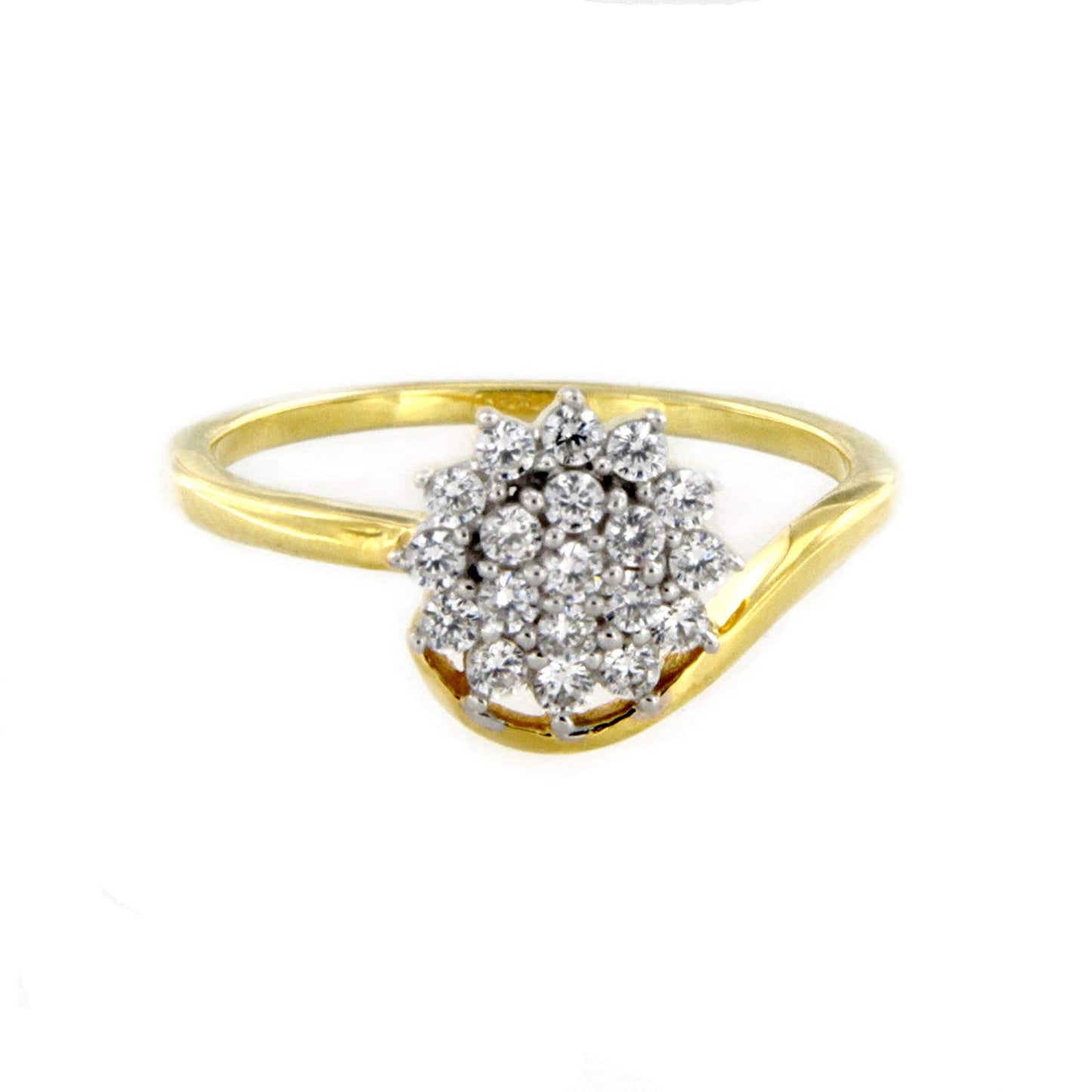 atjewels Men's Wedding Band Ring In Round White CZ 18K Two Tone Gold Over .925 Sterling Silver MOTHER'S DAY SPECIAL OFFER - atjewels.in