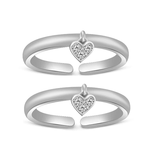 atjewels Adjustable ToeRing in 925 Sterling Silver For Women - atjewels.in