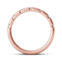 atjewels 14K Rose Gold Over 925 Sterling Silver Round White Zirconia Wedding Band Ring For Men's MOTHER'S DAY SPECIAL OFFER - atjewels.in