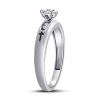 atjewels 14K White Gold Over 925 Sterling Silver White Cubic Zirconia Cocktail Bridal Ring Set Free Size MOTHER'S DAY SPECIAL OFFER - atjewels.in