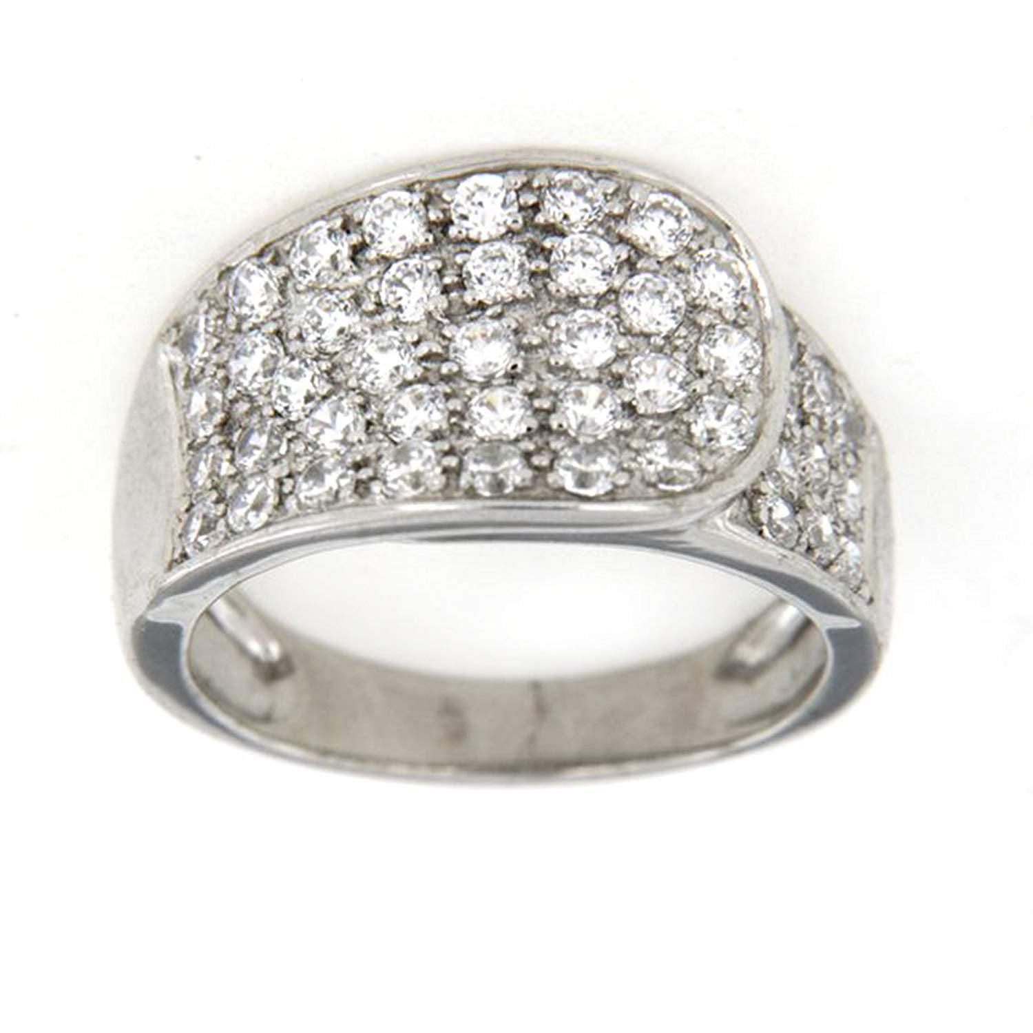 atjewels 14K White Gold on 925 Sterling Silver Engagement Ring MOTHER'S DAY SPECIAL OFFER - atjewels.in