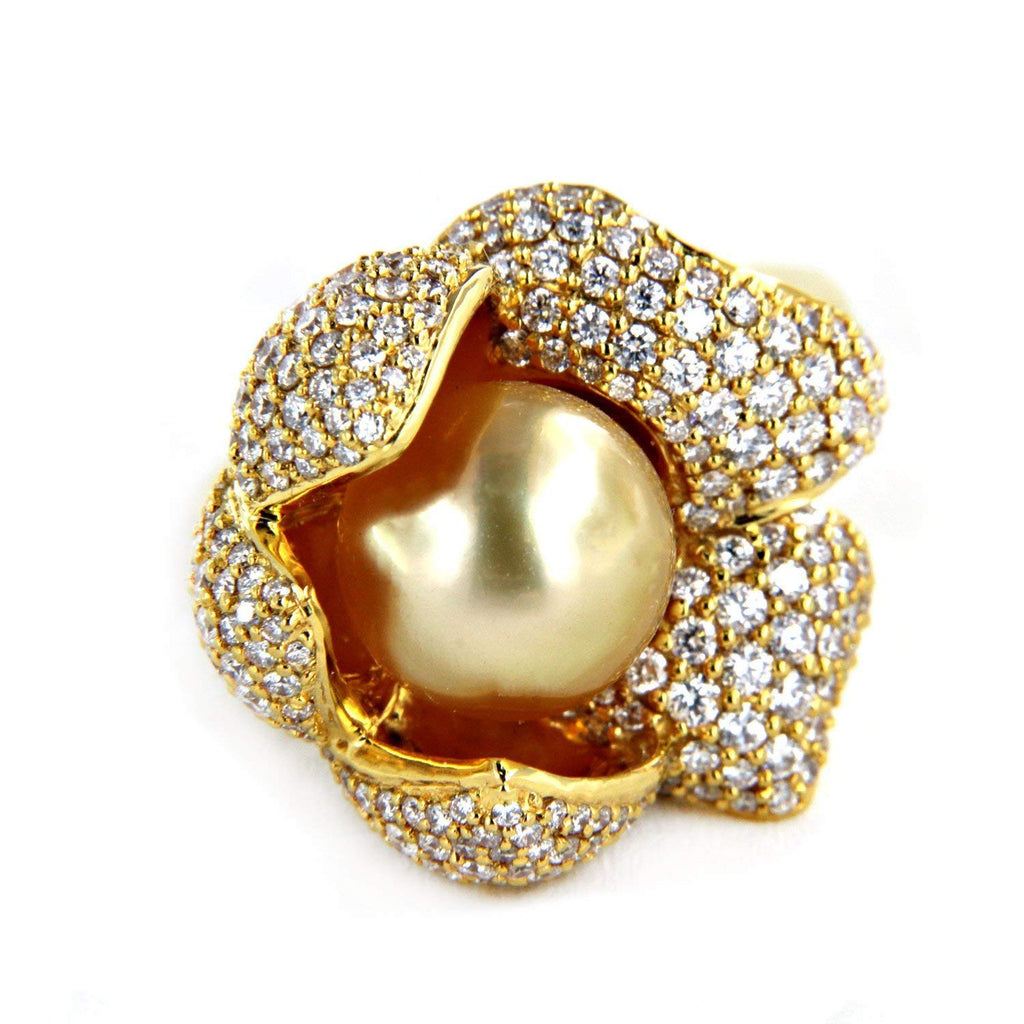 Golden Pearl Ring Elegant Designs Stock Photo 23798464 | Shutterstock