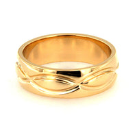 atjewels 18K Yellow Gold Over .925 Sterling Silver Plain Wedding Band Ring MOTHER'S DAY SPECIAL OFFER - atjewels.in