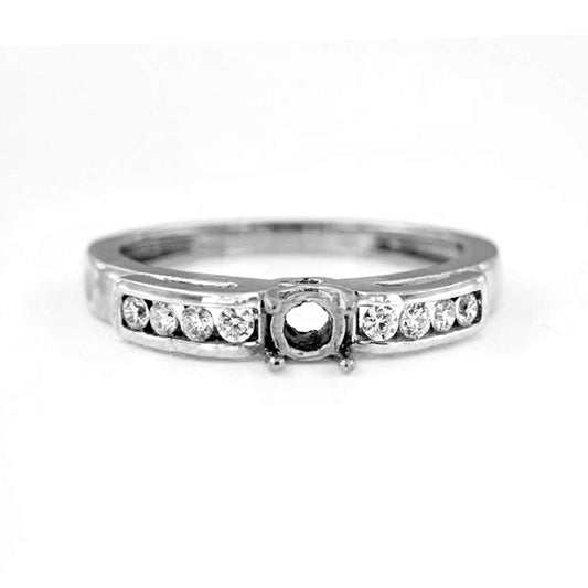 atjewels 0.48 CT 14K White Gold Over 925 Sterling Round White CZ Mount Ring MOTHER'S DAY SPECIAL OFFER - atjewels.in