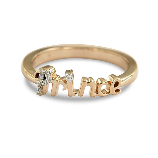 atjewels Princes Ring For Men's 14K Rose Gold Plated on 925 Sterling Silver with White Round Zirconia MOTHER'S DAY SPECIAL OFFER - atjewels.in
