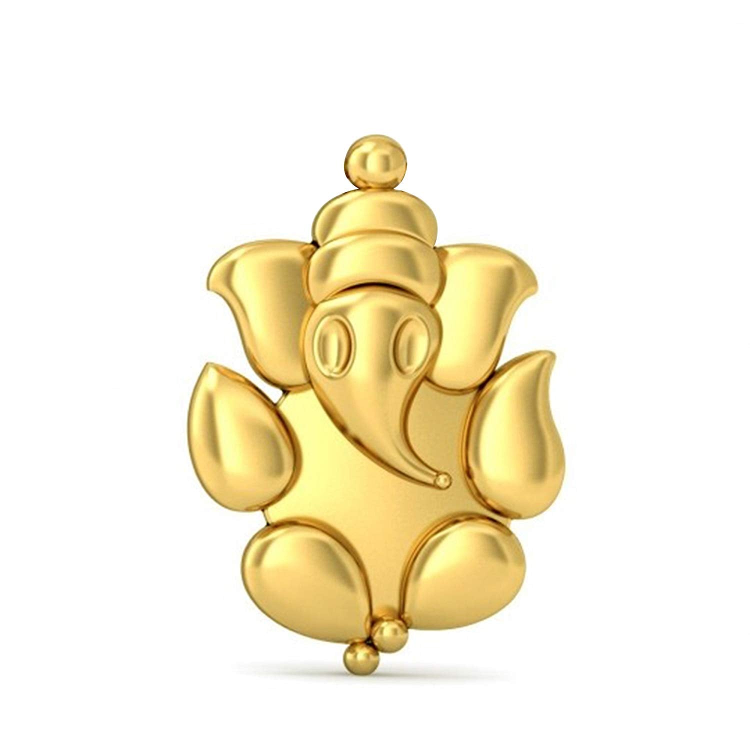 atjewels Special Ganesh 18K Yellow Gold Plated on 925 Sterling Silver Ganesh Pendant MOTHER'S DAY SPECIAL OFFER - atjewels.in