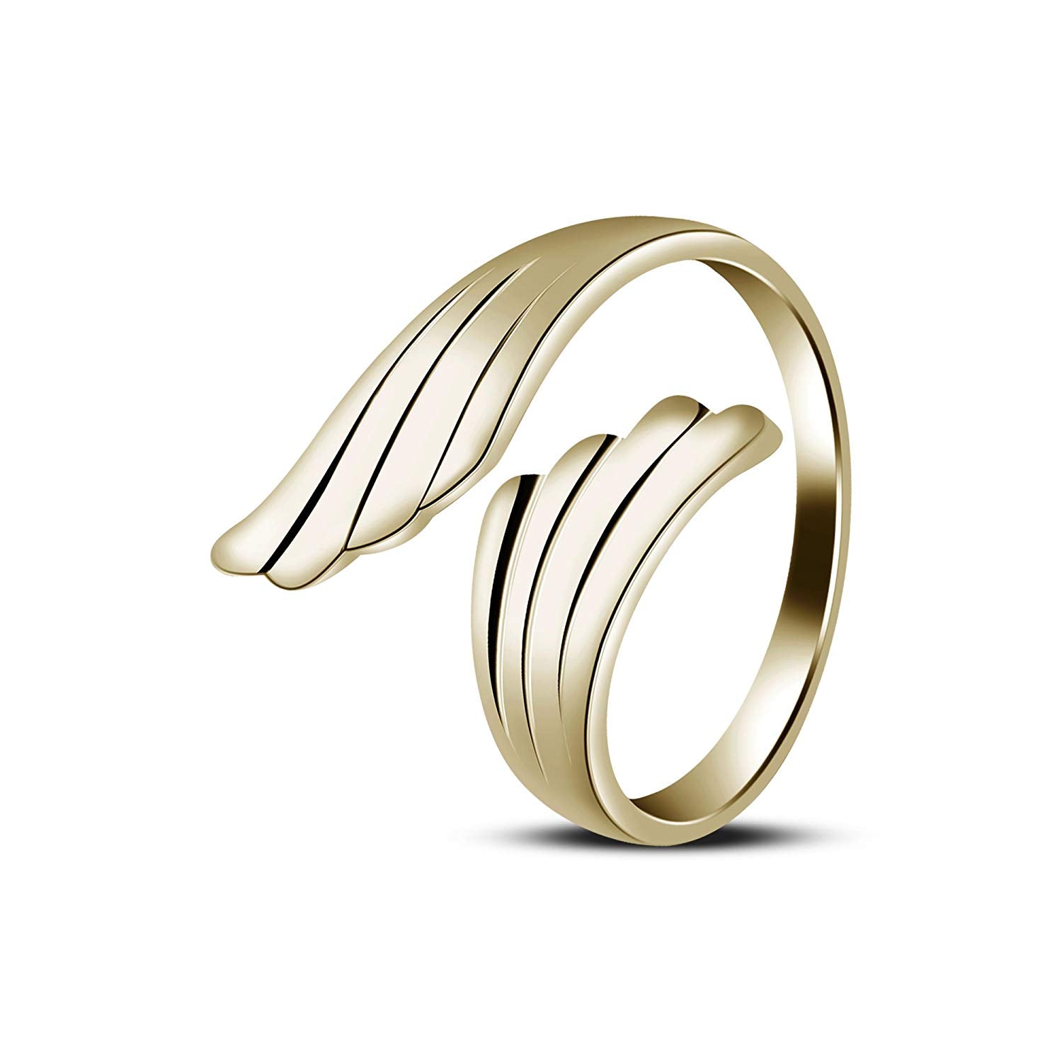 atjewels Adjustable ToeRing in 14K Yellow Gold Plated On Silver For Women - atjewels.in