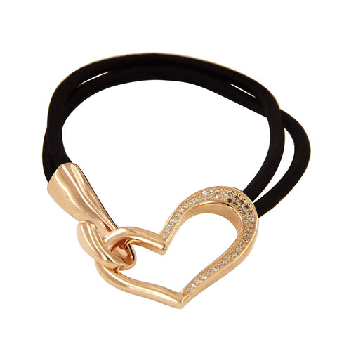 atjewels valentine Special Rose Gold Plated on 925 Sterling Adjustable Heart Bracelet MOTHER'S DAY SPECIAL OFFER - atjewels.in