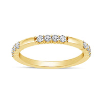 atjewels 18K Yellow Gold Over 925 Sterling Silver Round White CZ Engagement Band Ring MOTHER'S DAY SPECIAL OFFER - atjewels.in