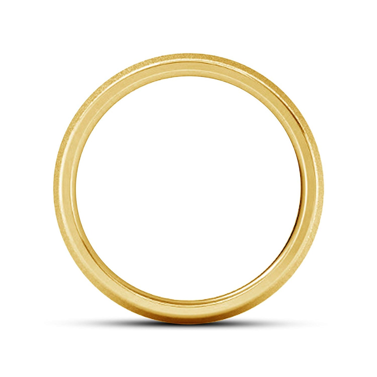 atjewels 18K Yellow Gold Over 925 Sterling Silver Plain Wedding Band Ring For Men's MOTHER'S DAY SPECIAL OFFER - atjewels.in