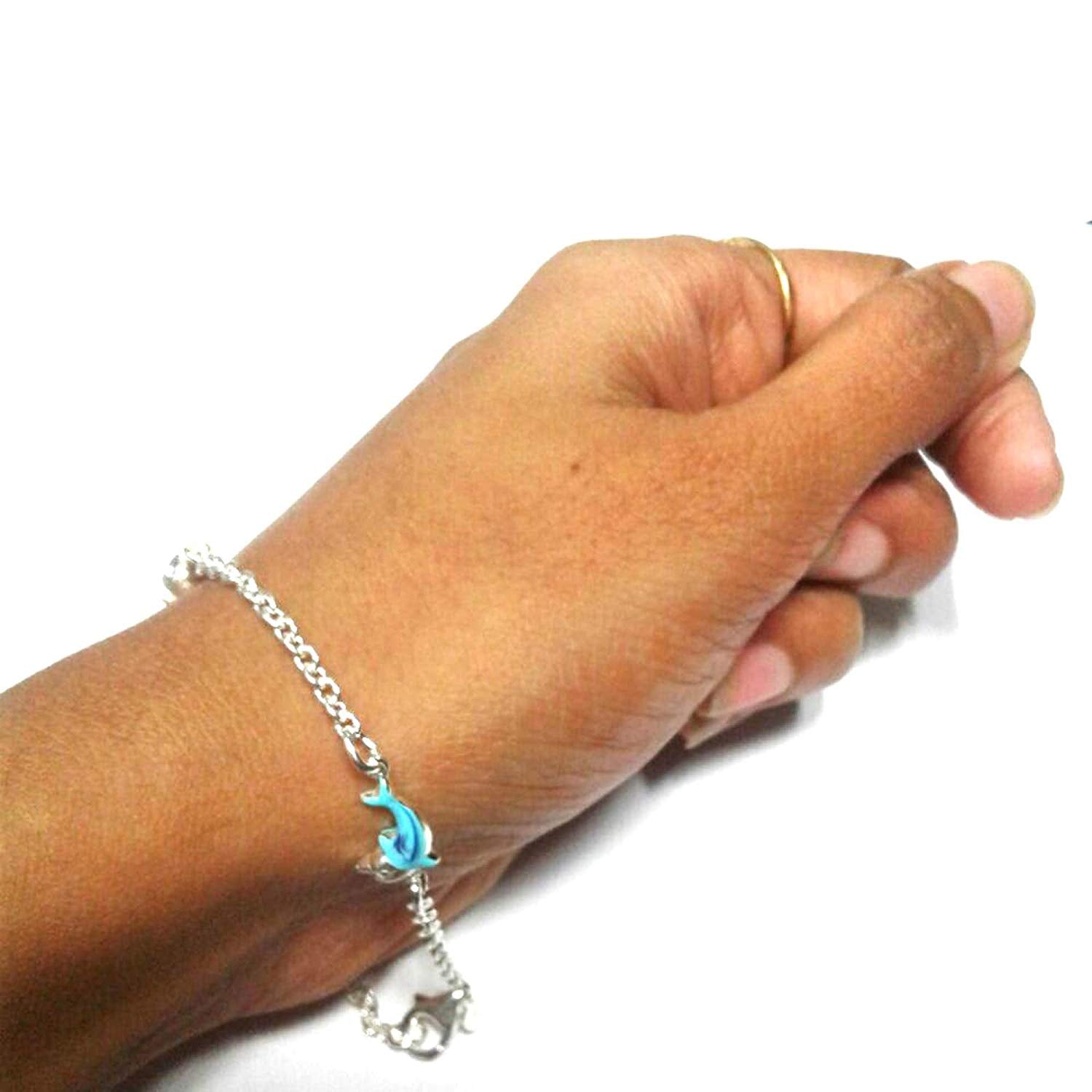 atjewels .925 Sterling Silver Charm 1 Pair of Bracelet & Anklets For Kid's For MOTHER'S DAY SPECIAL OFFER - atjewels.in