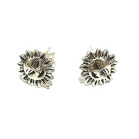 atjewels Oxidised .925 Sterling Silver Moon Stud Earrings For Girl's and Women's For MOTHER'S DAY SPECIAL OFFER - atjewels.in