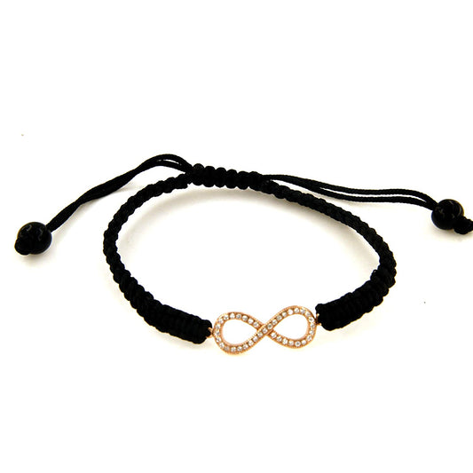 atjewels valentine Special Rose Gold Plated on 925 Sterling Infinity Adjustable Bracelet For Men's MOTHER'S DAY SPECIAL OFFER - atjewels.in