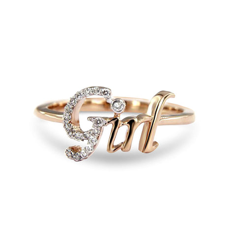 atjewels Girl Ring For Men's 14K Rose Gold Over 925 Sterling Silver Round White Zirconia MOTHER'S DAY SPECIAL OFFER - atjewels.in