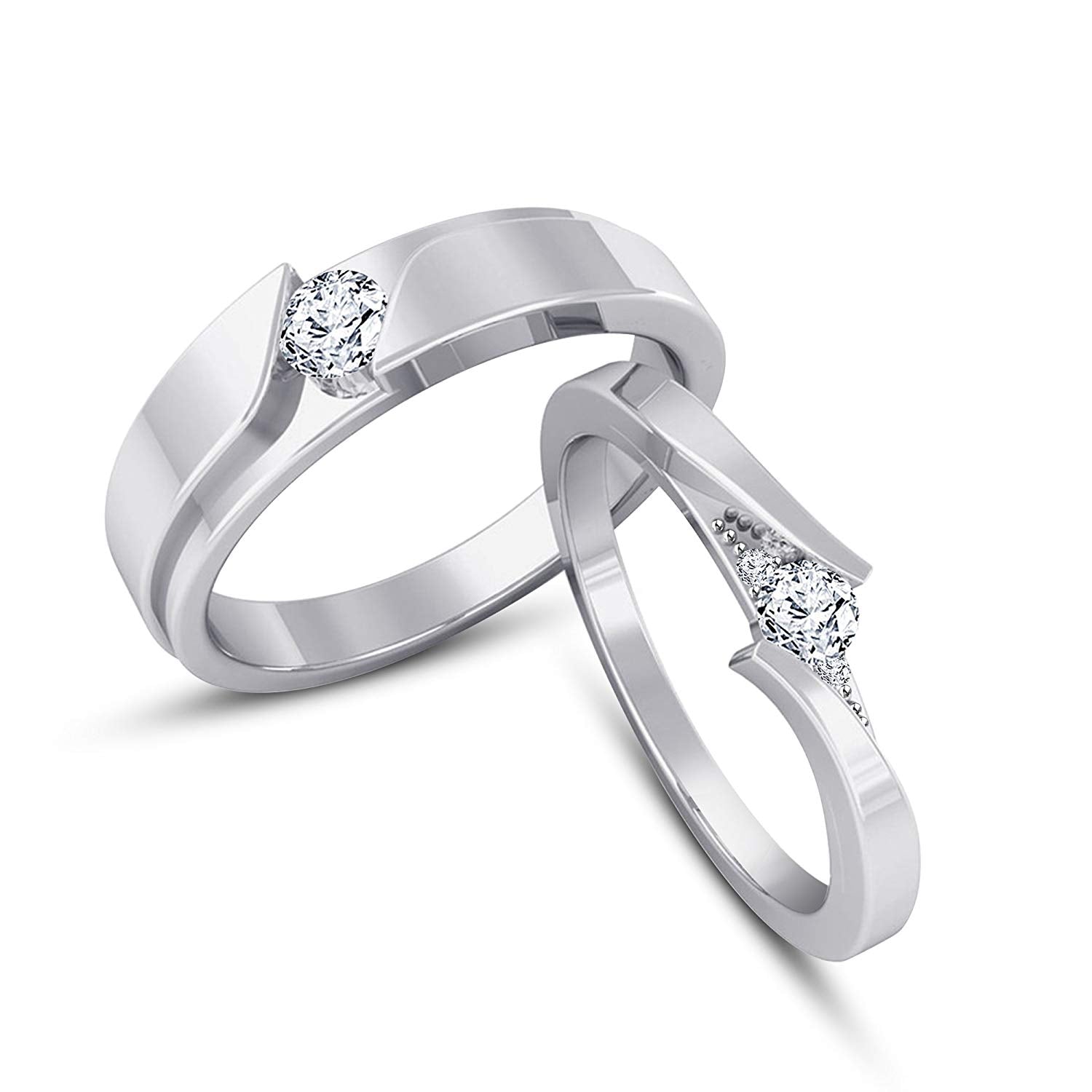 Buy Palmonas 925 Sterling Silver Sun Moon Couple Rings online