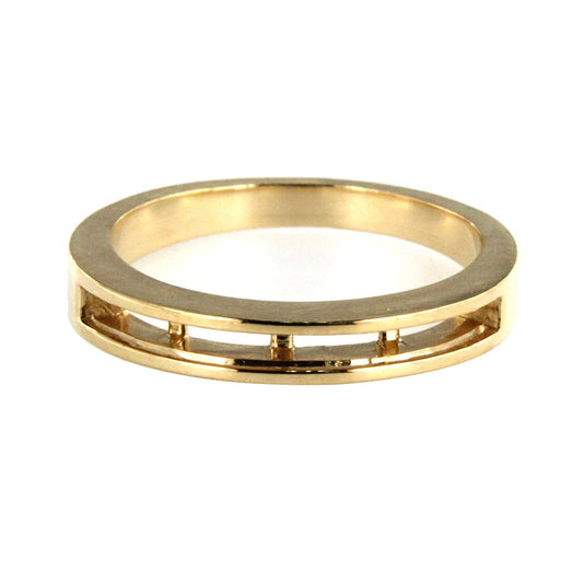atjewels 18K Yellow Gold Over .925 Sterling Silver Plain Wedding Band Ring MOTHER'S DAY SPECIAL OFFER - atjewels.in