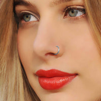 atjewels .925 Sterling Silver 12MM 2pcs Captive Bead Ring Ball Hoop Eyebrow Nose Lip Earrings Body Piercing MOTHER'S DAY SPECIAL OFFER - atjewels.in