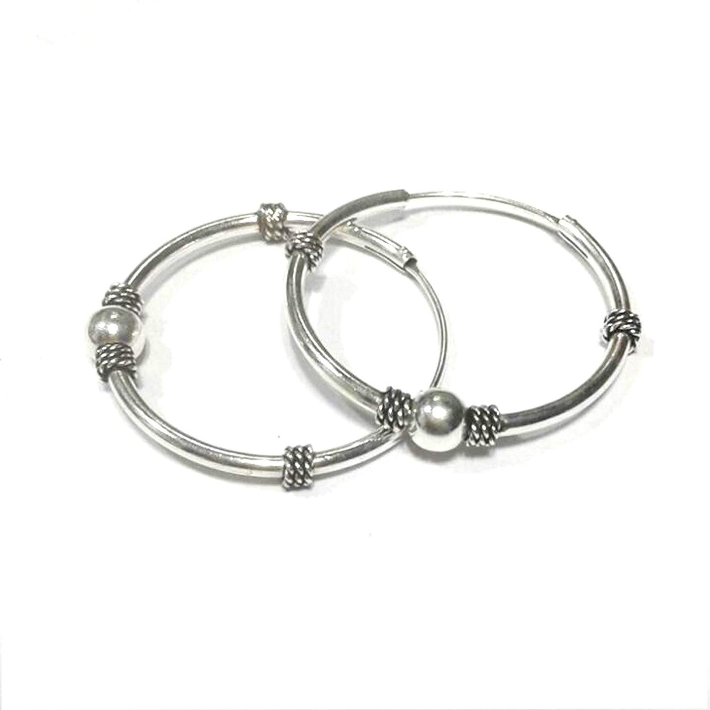 atjewels .925 Sterling Silver Hoop Earrings For Girl's and Women's For MOTHER'S DAY SPECIAL OFFER - atjewels.in