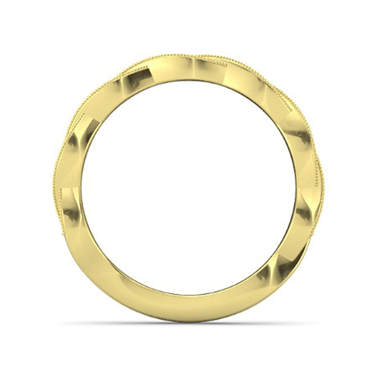 atjewels 18K Yellow Gold Over 925 Sterling Silver Round White Cubic Zirconia Bypass Engagement Ring MOTHER'S DAY SPECIAL OFFER - atjewels.in