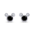 atjewels 14K White Gold Over 925 Sterling Round Diamond Mickey Mouse Party Jewelry Set MOTHER'S DAY SPECIAL OFFER - atjewels.in