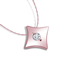 atjewels 14k Rose Gold Plated 925 Sterling Silver White CZ Ace of Diamond Pendant Without Chain MOTHER'S DAY SPECIAL OFFER - atjewels.in