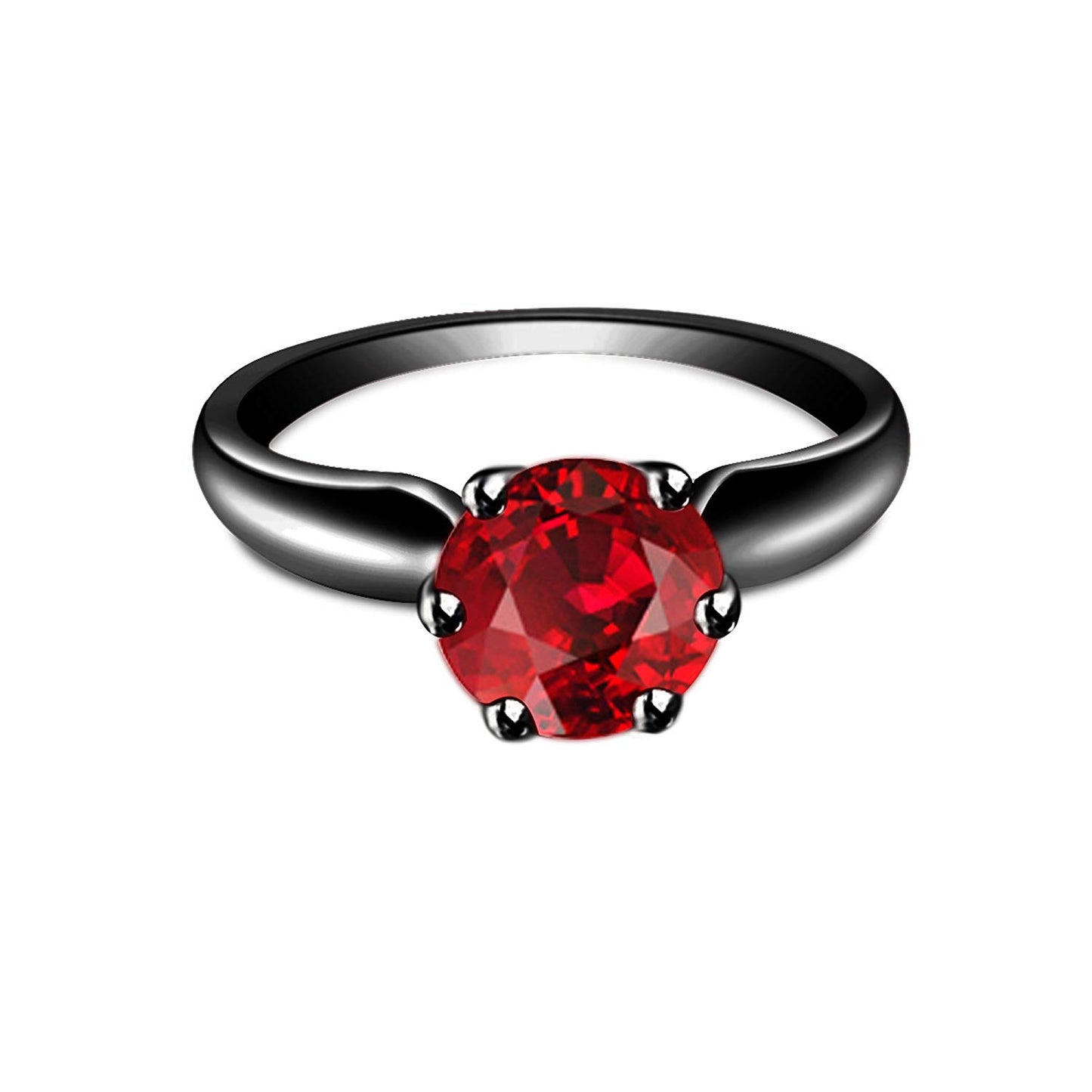 atjewels Round Cut Multi-Color Gemstone .925 Sterling Silver Solitaire Engagement Ring For Women's and Girl's For Diwali Special - atjewels.in