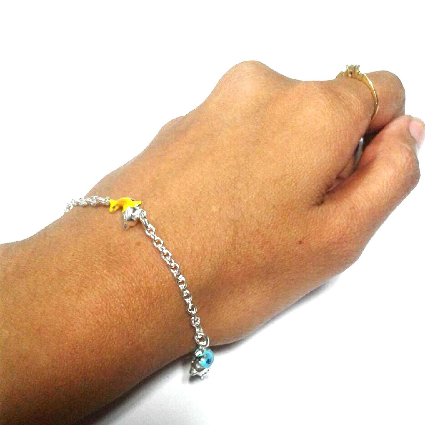atjewels .925 Sterling Silver Charm 1 Pair of Bracelet & Anklets For Kid's For MOTHER'S DAY SPECIAL OFFER - atjewels.in
