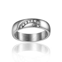 atjewels 18K White Gold Over 925 Silver White CZ Elegant Couple Heart Ring for Women's MOTHER'S DAY SPECIAL OFFER - atjewels.in