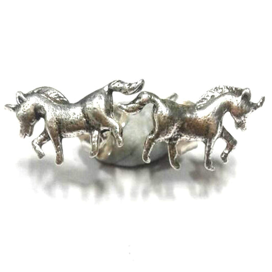 atjewels Oxidised .925 Sterling Silver Horse Stud Earrings For Girl's and Women's For MOTHER'S DAY SPECIAL OFFER - atjewels.in