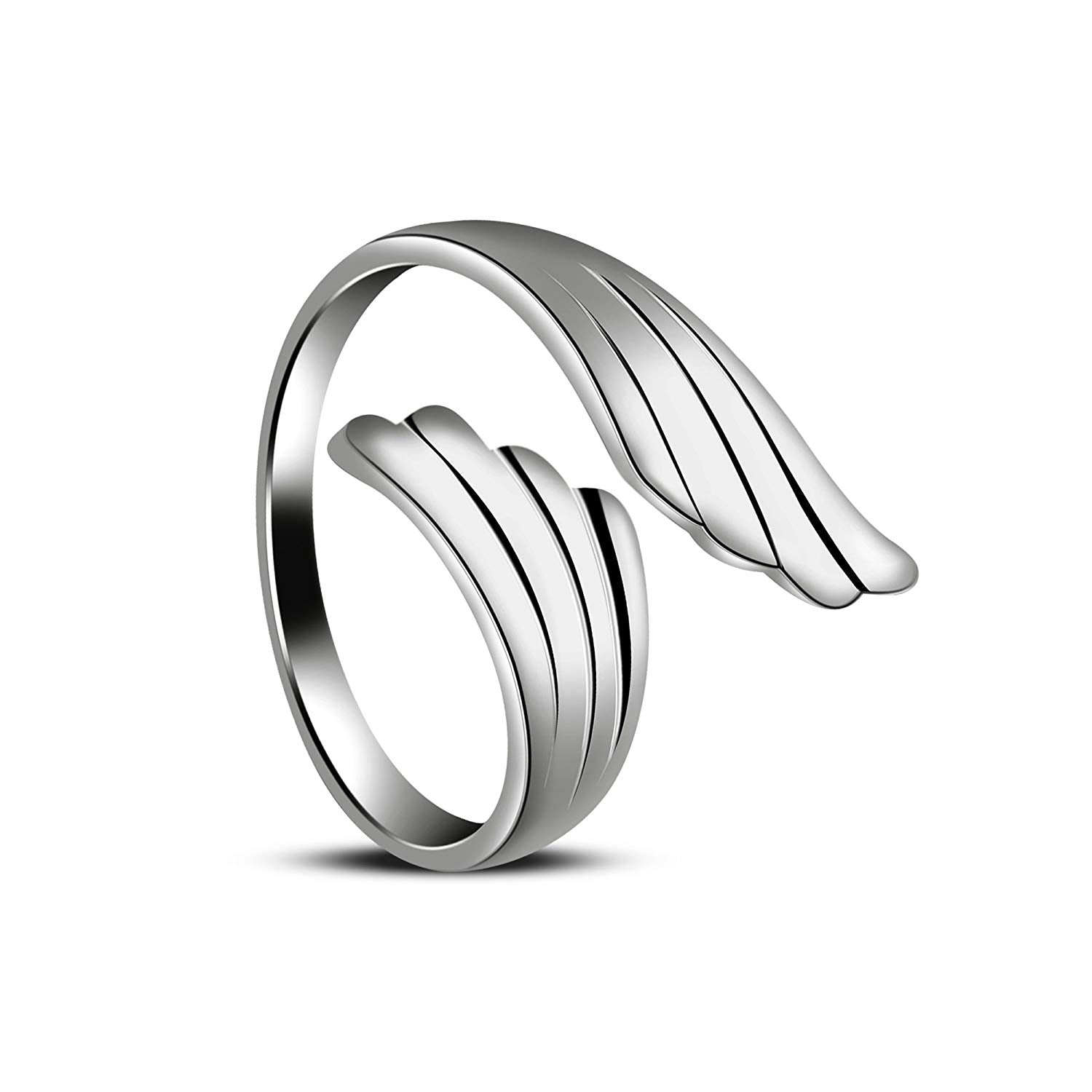 atjewels Adjustable ToeRing in 14K White Gold Plated On Silver For Women - atjewels.in