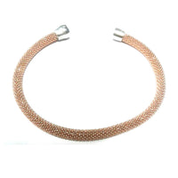 atjewels Rose Gold Over .925 Sterling Silver Diamond Cut Soft Mesh Bracelet For Girl's and Women's For MOTHER'S DAY SPECIAL OFFER - atjewels.in