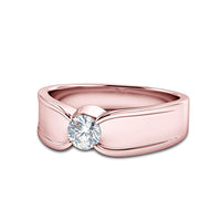 atjewels 18K Rose Gold Over .925 Silver With White CZ Diamond Solitaire Ring For Women MOTHER'S DAY SPECIAL OFFER - atjewels.in