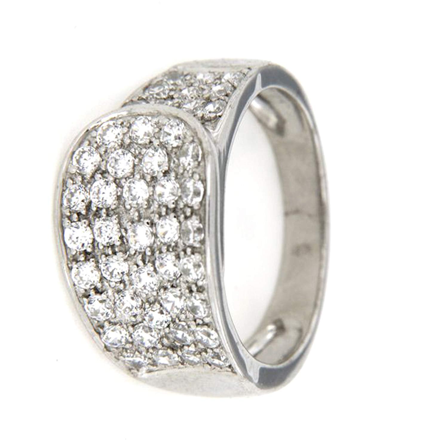 atjewels 14K White Gold on 925 Sterling Silver Engagement Ring MOTHER'S DAY SPECIAL OFFER - atjewels.in