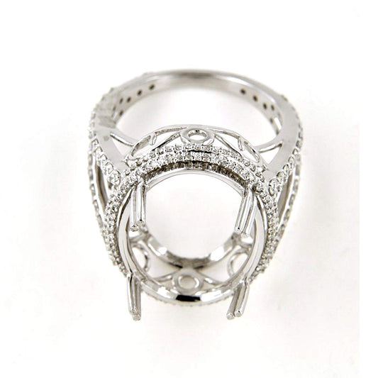 atjewels 18K White Gold Over .925 Sterling Silver Without Diamond Ring MOTHER'S DAY SPECIAL OFFER - atjewels.in