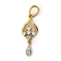 atjewels 18K Yellow Gold Plated on 925 Sterling White Cubic Zirconia Fashion Pendant MOTHER'S DAY SPECIAL OFFER - atjewels.in