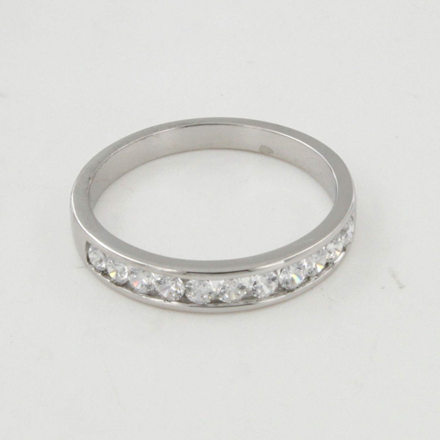 atjewels Princess & Round Cut White CZ Engagement Bridal Ring Set in 18K White Gold Over .925 Sterling Silver MOTHER'S DAY SPECIAL OFFER - atjewels.in