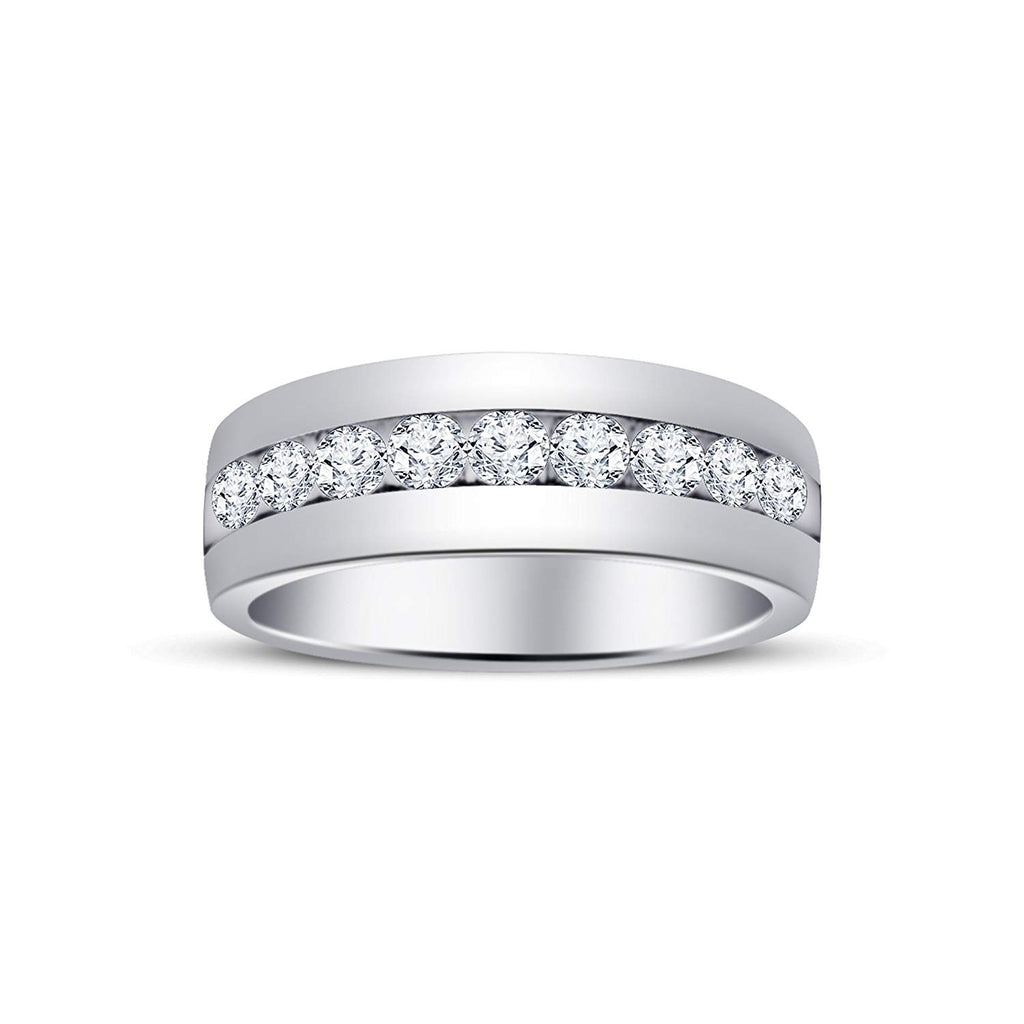 Womens Band Ring 925 Sterling Silver American Diamond White And Black  Diamond at Rs 150/gram | Mumbai | ID: 2851941186030