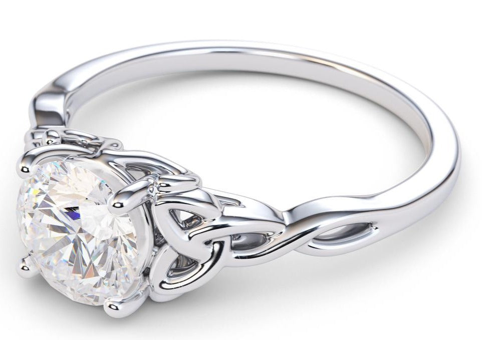 1 CT Round Cut Diamond 925 Sterling Silver Women Solitaire Anniversary Promise Ring