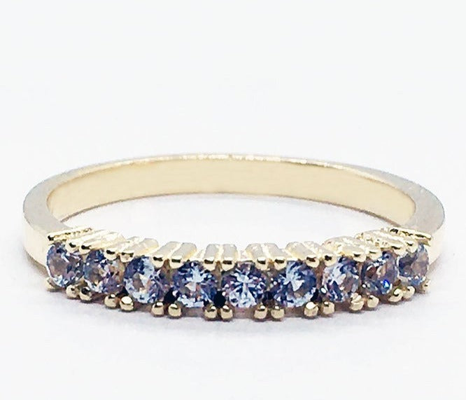 0.05 CT 925 Sterling Silver Aquamarine Round Cut Diamond Women Anniversary Ring