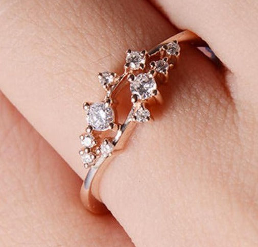 1 CT 925 Sterling Silver Round Cut Diamond Anniversary Promise Ring Gift For