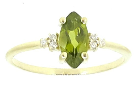 1 CT Marquise Cut Peridot Green Diamond 925 Sterling Silver Unisex Anniversary Promise Ring