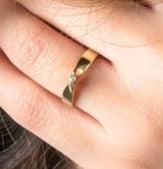 0.33 CT Round Cut Diamond 925 Sterling Silver Unisex Anniversary Ring Birthday Gift For