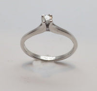 1 CT Round Cut Diamond 925 Sterling Silver Unisex Solitaire Engagement Ring