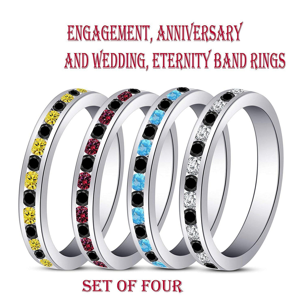 925 Sterling Silver Band Ring Paved Shining Zirconia - Temu