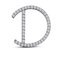 Mothers Day 14K Yellow Gold Over .925 Sterling Silver White Cubic Zirconia Alphabet D Letter Pendant Pave Set - atjewels.in