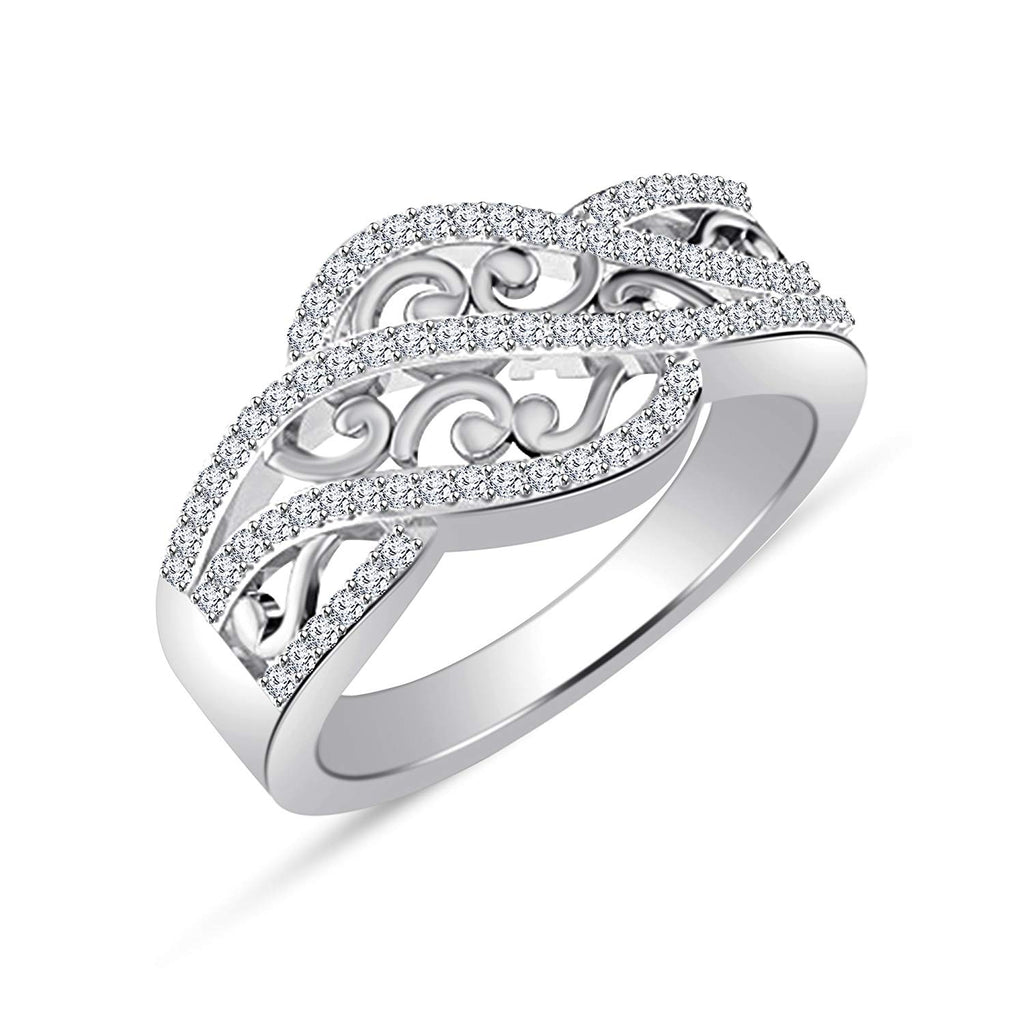Buy Jewelled Gems - Diamond Studded Cubic Ring | Diamond Ring (10) at  Amazon.in