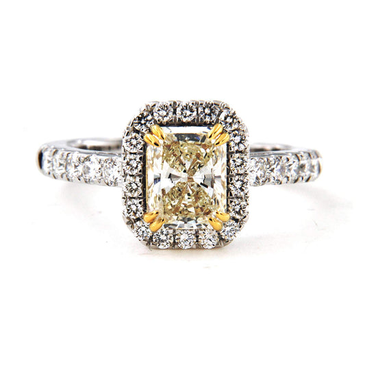 atjewels Solid 18K White Gold Over Sterling Silver Princess Cut White Cubic Zirconia Engagement Ring For Women's MOTHER'S DAY SPECIAL OFFER - atjewels.in